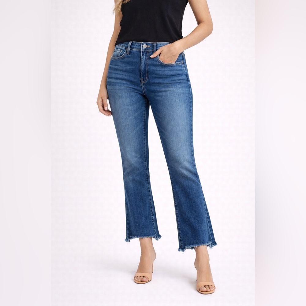 New! Mavi Jeans Anika Mid-Ride Crop‎ Flare Jeans